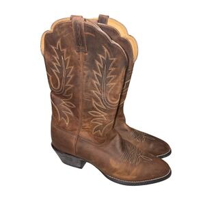 Ariat Heritage Western R-Toe Brown Leather Cowgirl Boots Womens 7.5 C
Rustic